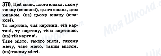 ГДЗ Укр мова 6 класс страница 370