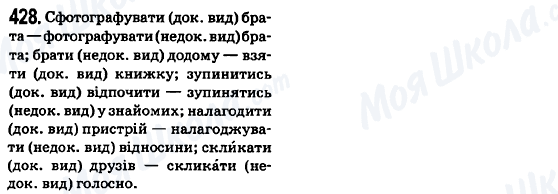 ГДЗ Українська мова 6 клас сторінка 428