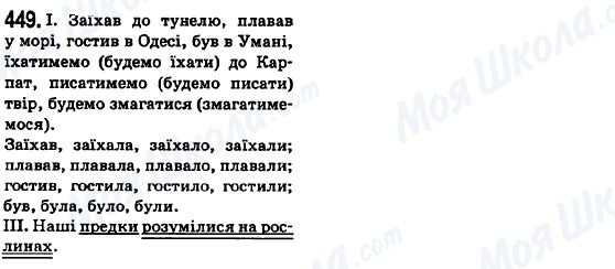 ГДЗ Українська мова 6 клас сторінка 449