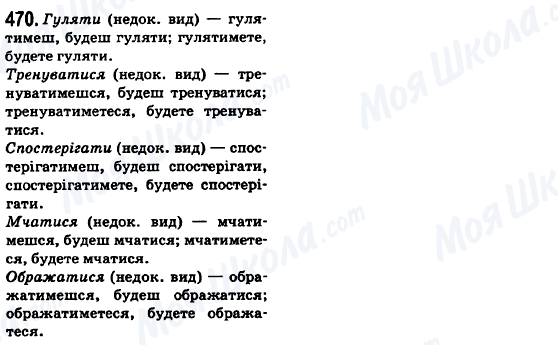 ГДЗ Українська мова 6 клас сторінка 470