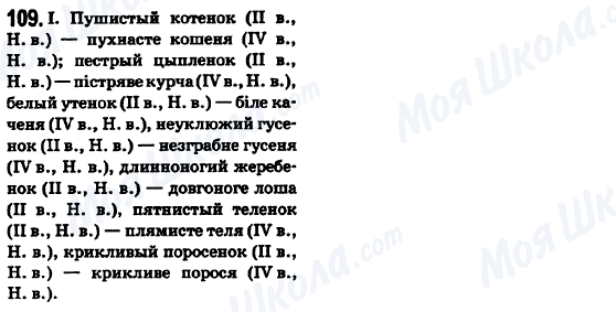 ГДЗ Українська мова 6 клас сторінка 109
