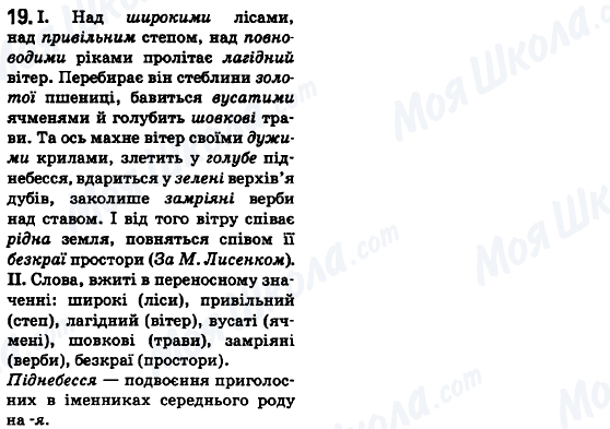 ГДЗ Українська мова 6 клас сторінка 19