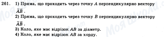 ГДЗ Геометрія 9 клас сторінка 261