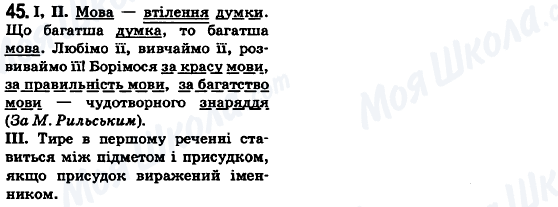 ГДЗ Укр мова 6 класс страница 45