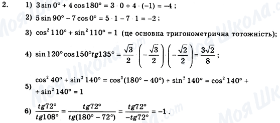 ГДЗ Геометрія 9 клас сторінка 2