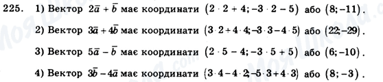 ГДЗ Геометрія 9 клас сторінка 225