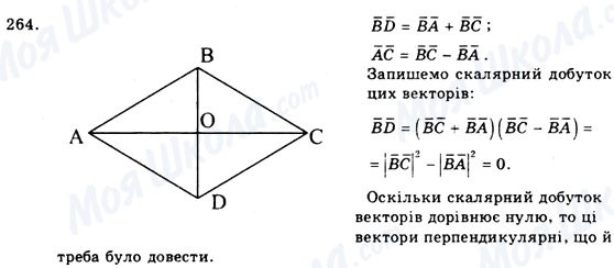 ГДЗ Геометрія 9 клас сторінка 264