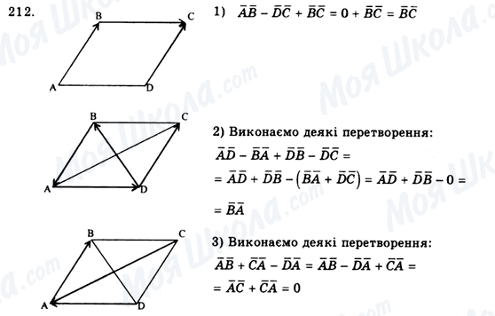 ГДЗ Геометрія 9 клас сторінка 212