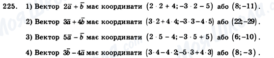 ГДЗ Геометрія 9 клас сторінка 225