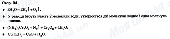 ГДЗ Хімія 9 клас сторінка Стор. 94