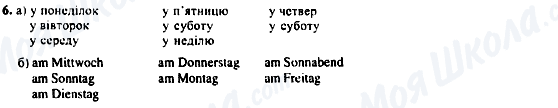 ГДЗ Німецька мова 5 клас сторінка 6