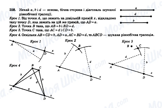 ГДЗ Геометрія 8 клас сторінка 258