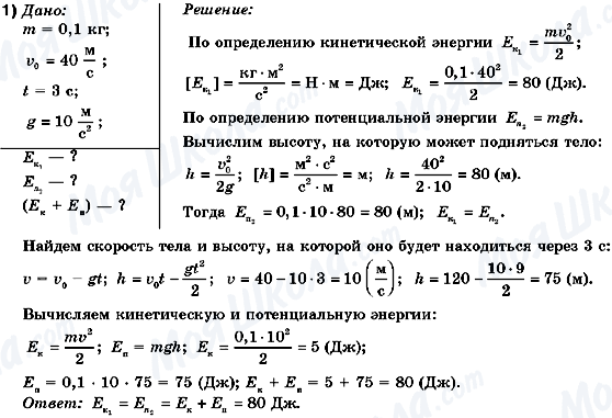 ГДЗ Фізика 10 клас сторінка 1