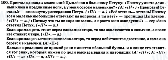 ГДЗ Російська мова 7 клас сторінка 100