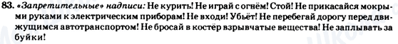 ГДЗ Російська мова 7 клас сторінка 83