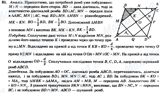 ГДЗ Геометрія 8 клас сторінка 81