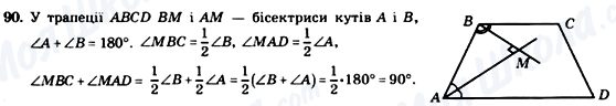 ГДЗ Геометрія 8 клас сторінка 90