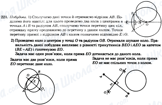 ГДЗ Геометрія 7 клас сторінка 221