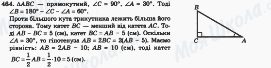 ГДЗ Геометрія 7 клас сторінка 464