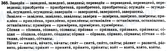 ГДЗ Російська мова 7 клас сторінка 365