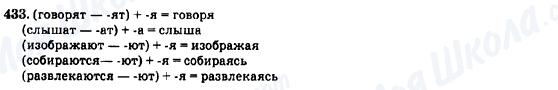 ГДЗ Російська мова 7 клас сторінка 433