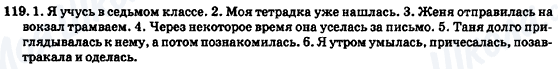 ГДЗ Російська мова 7 клас сторінка 119