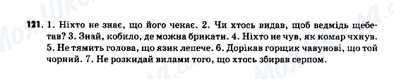 ГДЗ Українська мова 9 клас сторінка 121