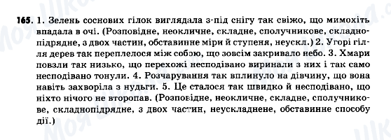 ГДЗ Українська мова 9 клас сторінка 165