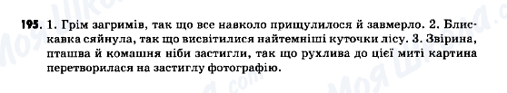 ГДЗ Українська мова 9 клас сторінка 195