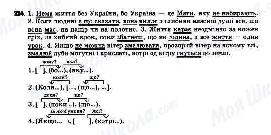 ГДЗ Укр мова 9 класс страница 224