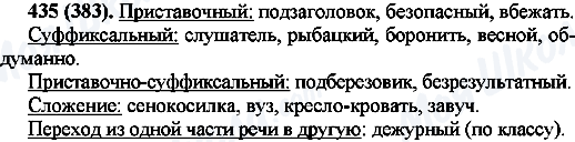 ГДЗ Русский язык 7 класс страница 435(383)