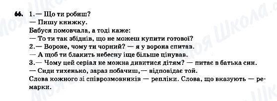 ГДЗ Українська мова 9 клас сторінка 66