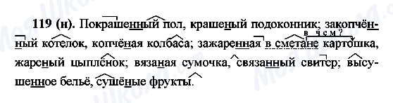 ГДЗ Російська мова 7 клас сторінка 119(н)