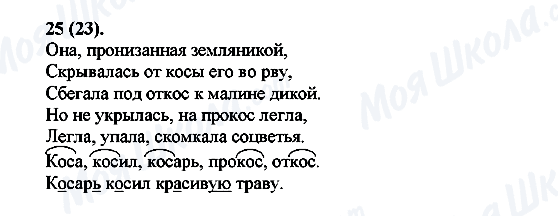 ГДЗ Російська мова 7 клас сторінка 25(23)