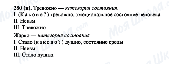 ГДЗ Російська мова 7 клас сторінка 280(н)