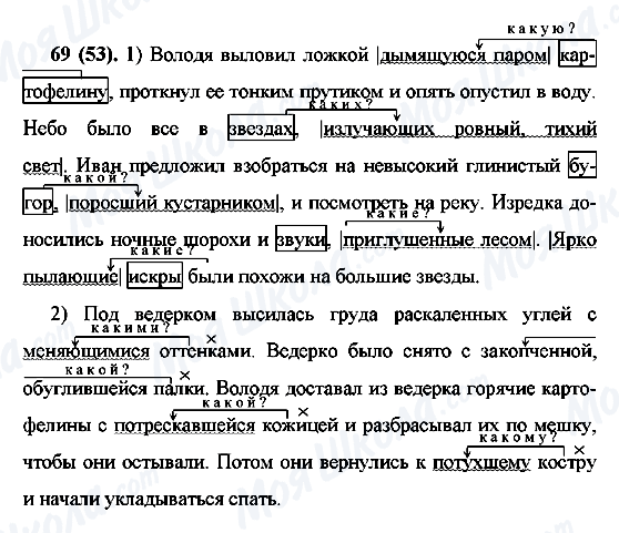 ГДЗ Російська мова 7 клас сторінка 69(53)