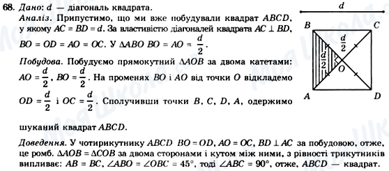 ГДЗ Геометрія 8 клас сторінка 68