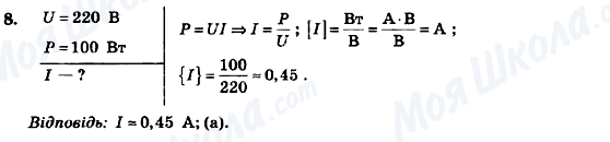 ГДЗ Фізика 9 клас сторінка 8