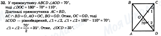 ГДЗ Геометрія 8 клас сторінка 32