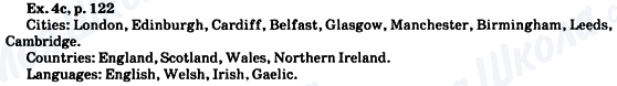 ГДЗ Англійська мова 8 клас сторінка ex.4c, p.122