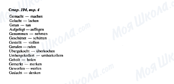 ГДЗ Німецька мова 8 клас сторінка Стор. 194, впр. 4