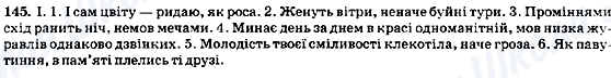 ГДЗ Українська мова 8 клас сторінка 145