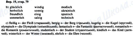 ГДЗ Німецька мова 6 клас сторінка Впр.19, стор.79