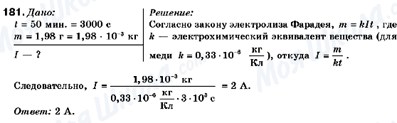 ГДЗ Фізика 9 клас сторінка 181