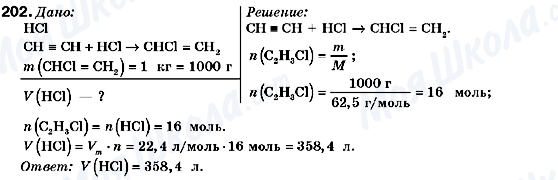 ГДЗ Хімія 9 клас сторінка 202