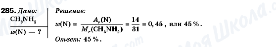 ГДЗ Хімія 9 клас сторінка 285