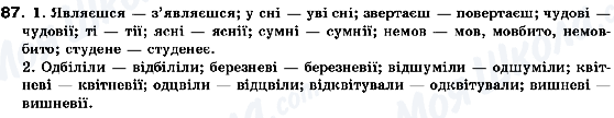 ГДЗ Українська мова 10 клас сторінка 87
