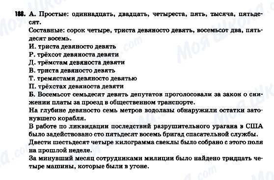 ГДЗ Російська мова 9 клас сторінка 188