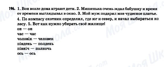 ГДЗ Російська мова 9 клас сторінка 196