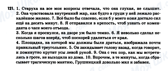 ГДЗ Російська мова 9 клас сторінка 121